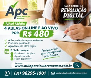 promoção aulas online